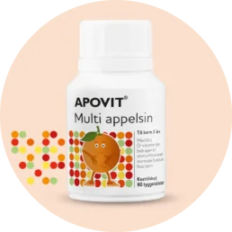 Apovit Multi appelsin 90 tyg­ge­tab­let­ter