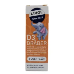 Livol D3 DRÅBER 2 UGER - 4 ÅR