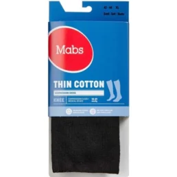 Mabs Thin knæstrømper Sort XL