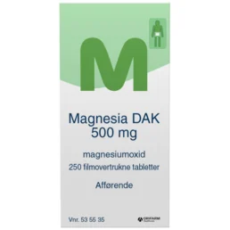 Magnesia "DAK" 500 mg