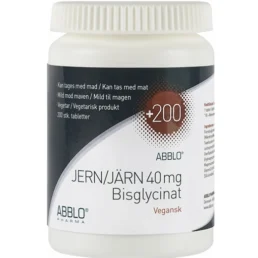 ABBLO Jern 40mg. Bisglycinat